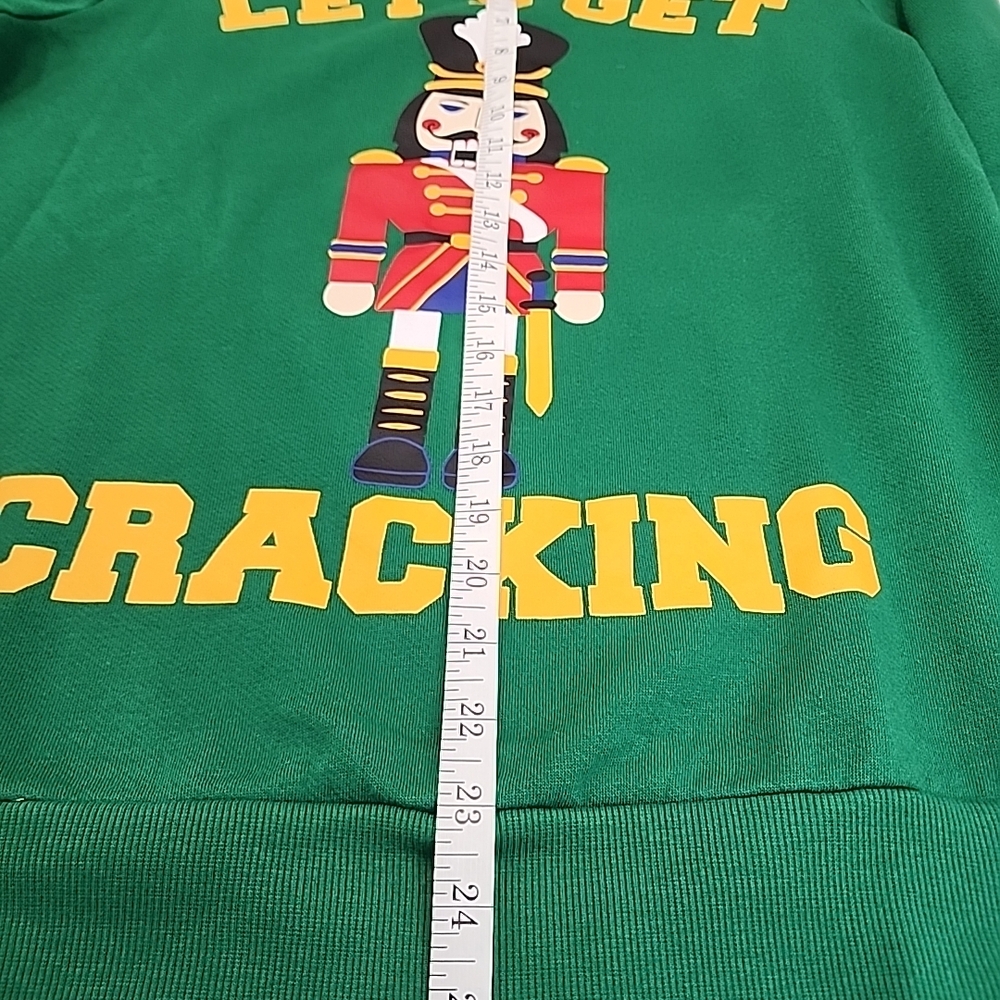 Holiday Time Small Green Nutcracker Sweatshirt Gr… - image 2